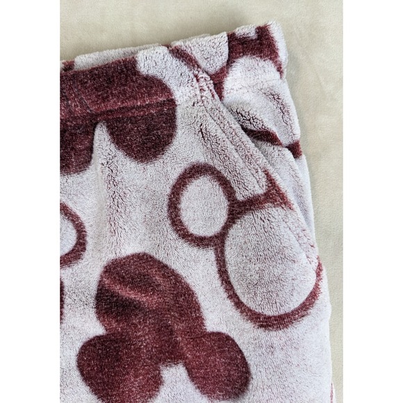 Disney Large Womens Bottoms Pajama Casual Plush Mickey Minnie Mouse Costco 30x28 - Picture 5 of 10